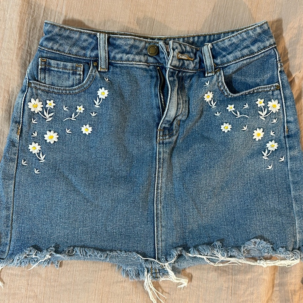 Lottie moss denim skirt